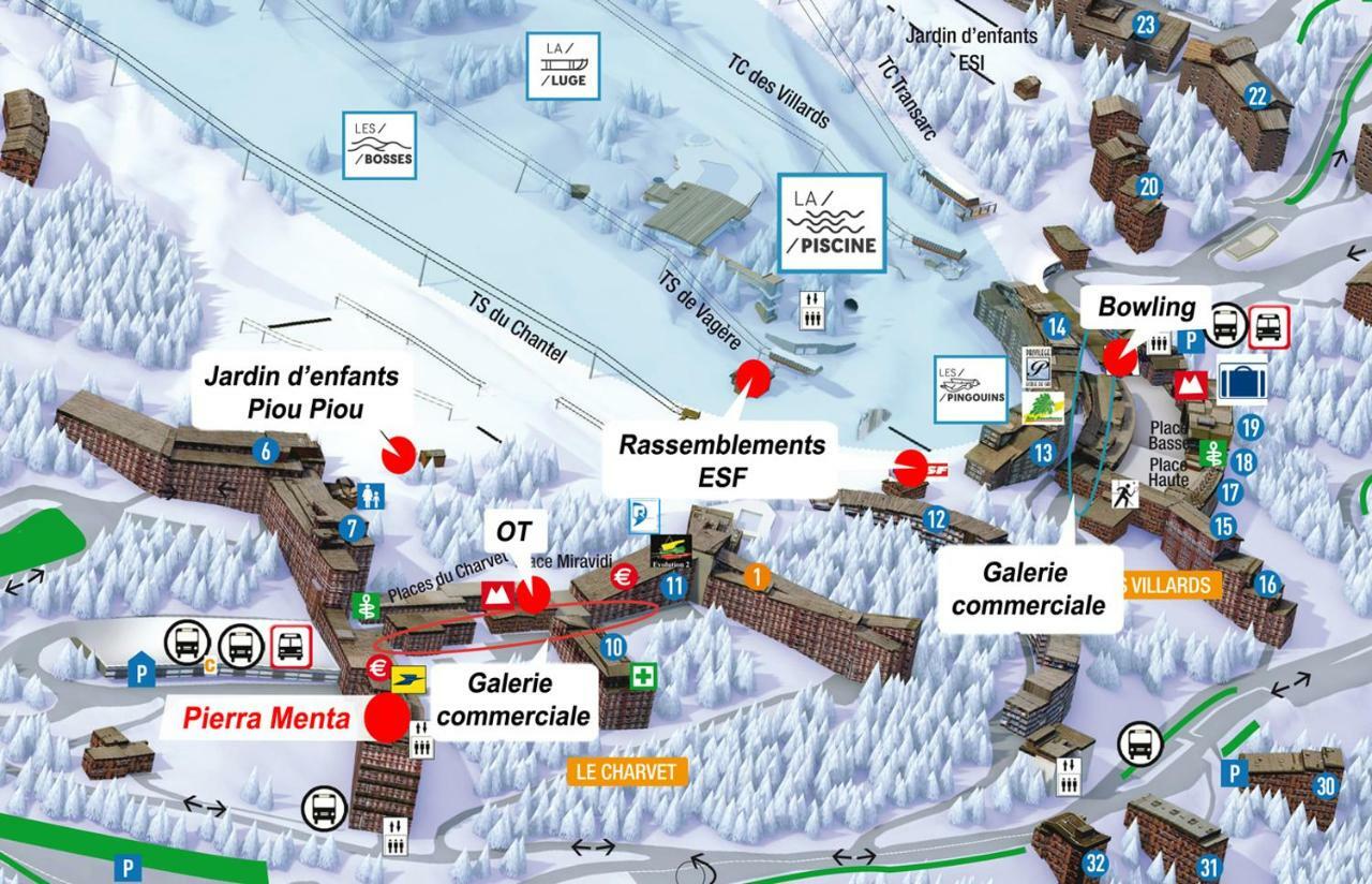 Arc 1800 Pierra Menta Lägenhet Les Arcs  Exteriör bild